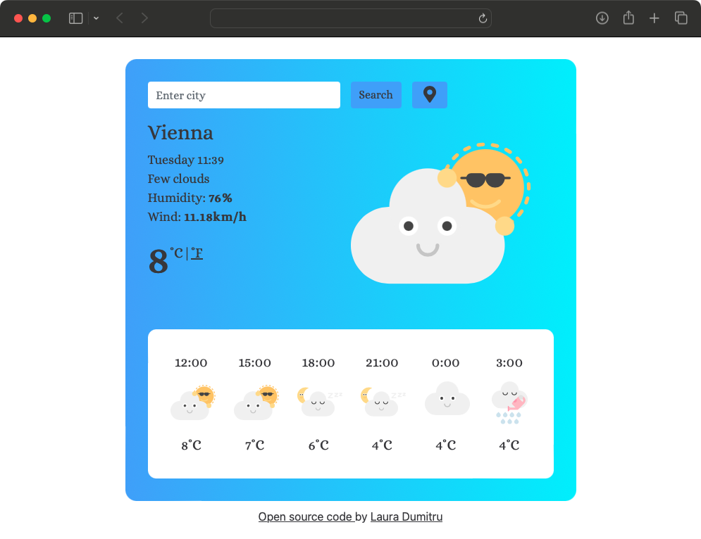 React weather app